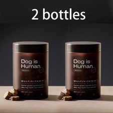 2 bottles Multivitamin Beef Soft Chews Dog Vitamins Immune Support Dog Is Human