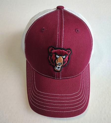 Vtg Hershey Bears American Needle Hat Adjustable Maroon White Mesh AHL