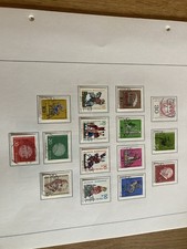 Germany 1969-1972 period used stamp sets on pages, many SUPERB se tenants LOOK