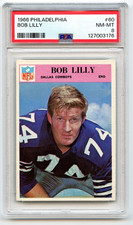 1966 Philadelphia Gum Football Bob Lilly #50 Dallas Cowboys PSA 8 NM-MT