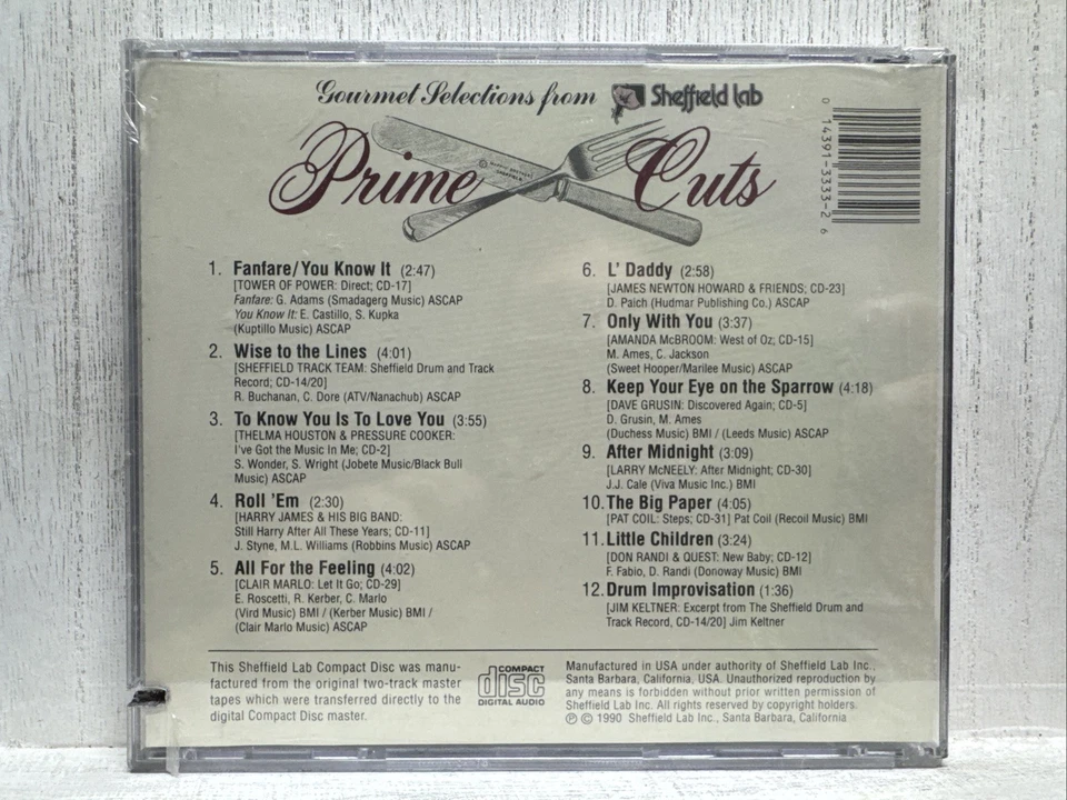  PRIME CUTS: Gourmet Selections from the Sheffield Lab CD New sealed  - Image 3 of 4