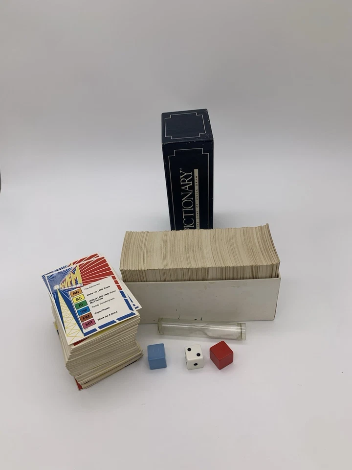 Vintage 1985 Pictionary First Edition Set Of Replacement Cards And Game Pieces  - Image 2 of 2