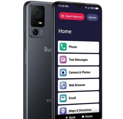 Lively Jitterbug Smart4 6.7'' Smartphone Black Senior Easy Use New in Box