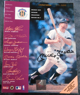 Mickey Mantle Signed 1992 Upper Deck Catalog JSA Authenticated