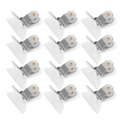 12Pcs White Quilted Comforter Clips with Soft Padding to Protect Duvet Corners