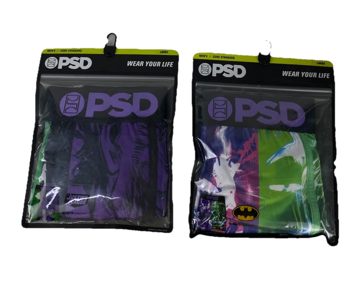 Lot Of 2 PSD Justice League + Batman Core Standard Underwear Mens Size L