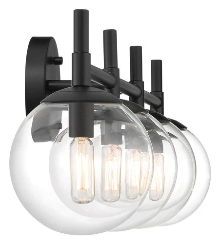 Minka Lavery 2794 Auresa 4 Light 35"W Vantage Bathroom Vanity - Brass - Picture 3 of 5