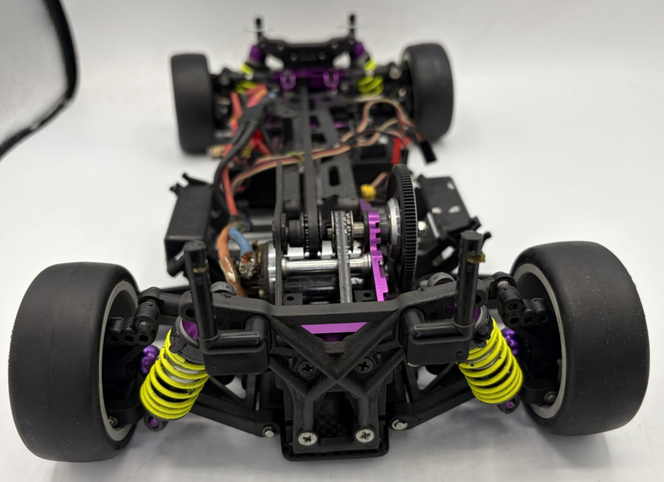 For parts HPI RS4 PRO2 carbon chassis with ESC and motor