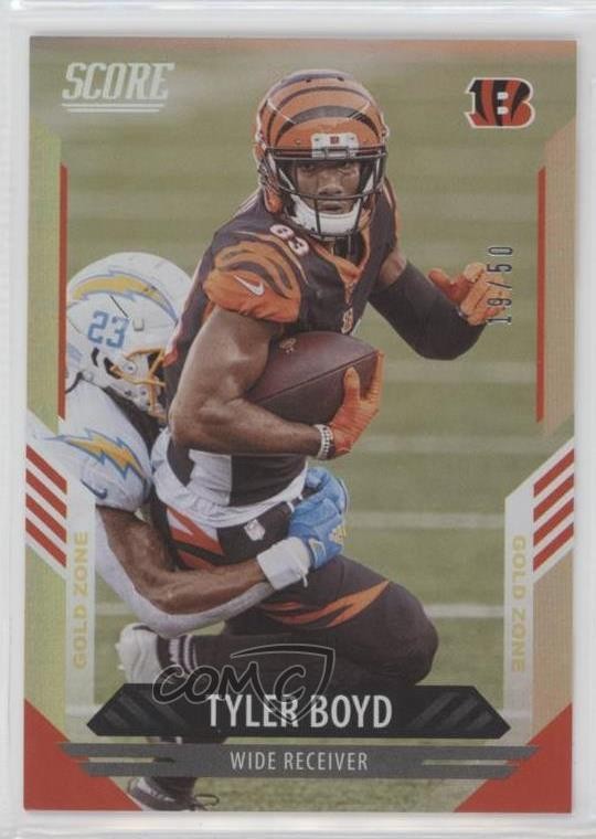 2021 Score Gold Zone 19/50 Tyler Boyd #100 17ik