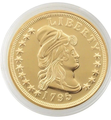 American Coin Treasures 1795 24kt Gold Small Eagle $5 Proof