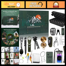 2026 Men's Survival Advent Calendar - 24 Days Christmas Countdown for Teens