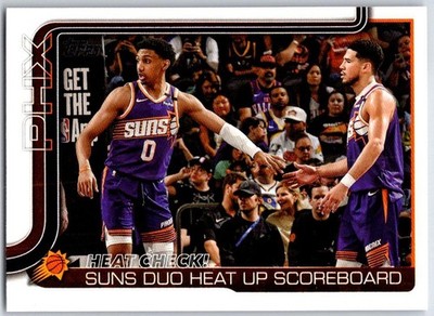 2025-26 Topps #294 Heat Check!: Suns Duo Heat Up Scoreboard