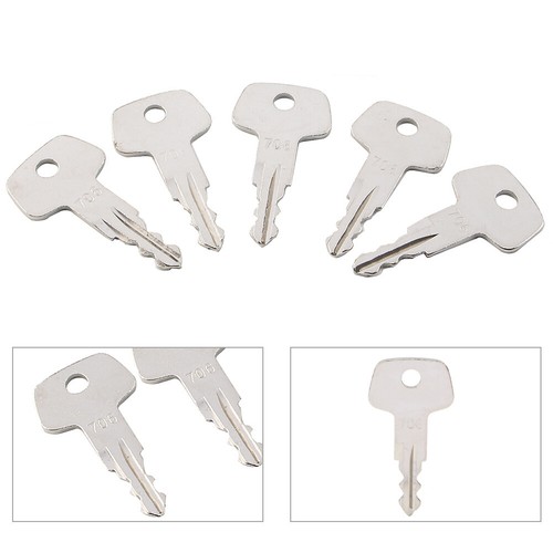 706 Key 5PCS Fits for Liebherr Heavy Equipment Fuel Cap Model J2 - Zdjęcie 1 z 8