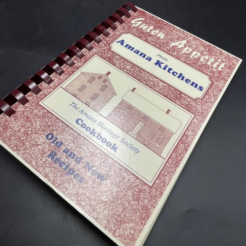 Guten Appetit Amana Kitchens Heritage Society Cookbook 1985 Restaurants Vtg 1985 - Imagen 4 de 17