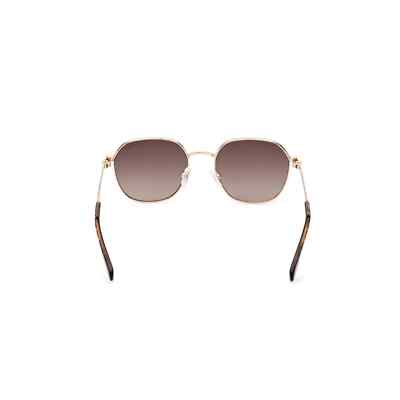 Guess GU5215 32F Shiny Gold Round Geometric Sunglasses Metal 