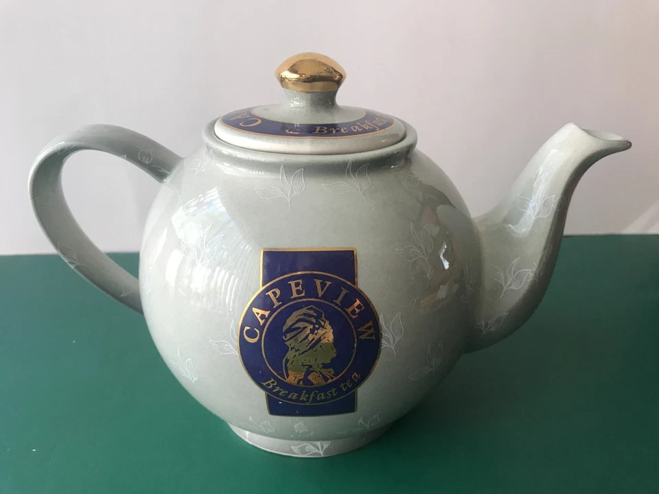 CAPEVIEW Breakfast TEAPOT with LID CARDEW Design England UK 25 Years Amway - Image 4 of 4