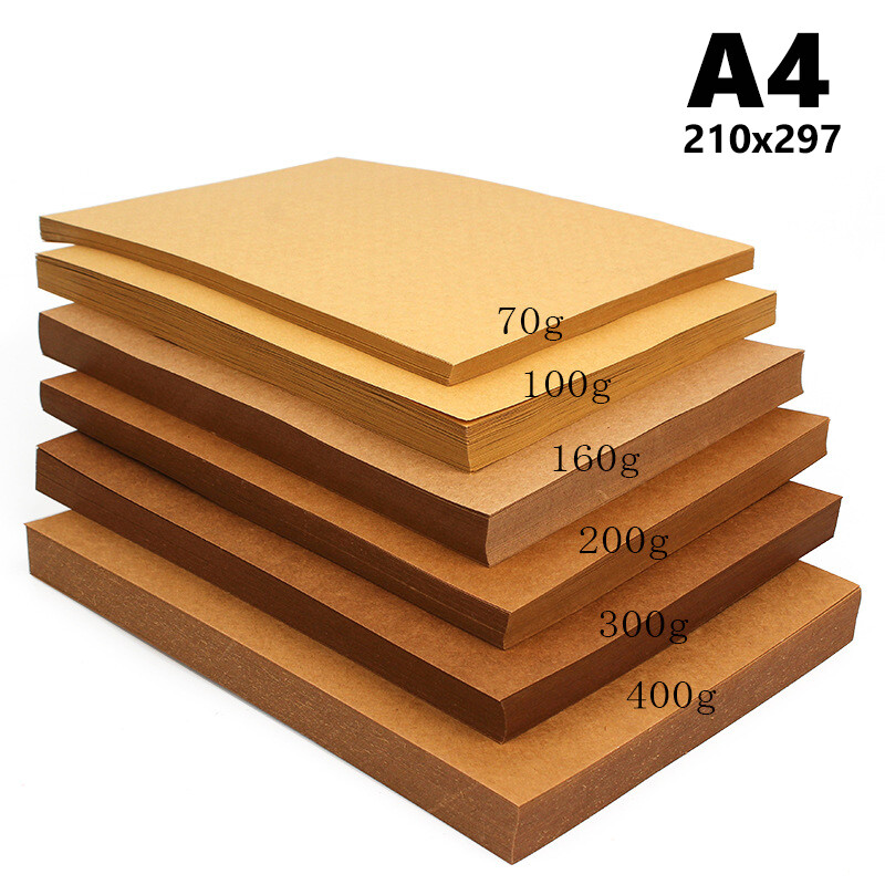 48 Fogli Di Carta Kraft Naturale 120 Gsm, Formato Lettera 21,6x27,9 Cm, Per Stampa E Craft - 2