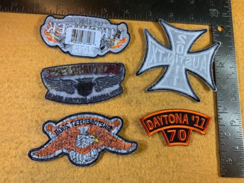 T7-13 MOTORCYCLE PATCH - LOT OF 5 - MIXED BIKE WEEKS - Picture 2 of 2