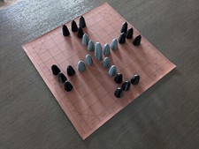 Hnefatafl Set Gioco da Tavolo Scacchi Vichinghi - Variante Tablut 9x9