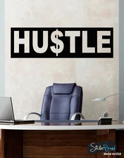 Hustle Motivational Quote Vinyl Wall Decal Sticker #6059