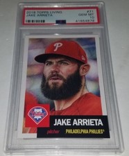 2018 Topps Living #71 Jake Arrieta Card Graded PSA 10 Gem Mint Sold Out