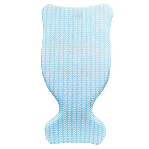 COMFY FLOATS Saddle Pool Float Lounger, Blue with Chevron Pattern (Used) - 第 1/3 張圖片
