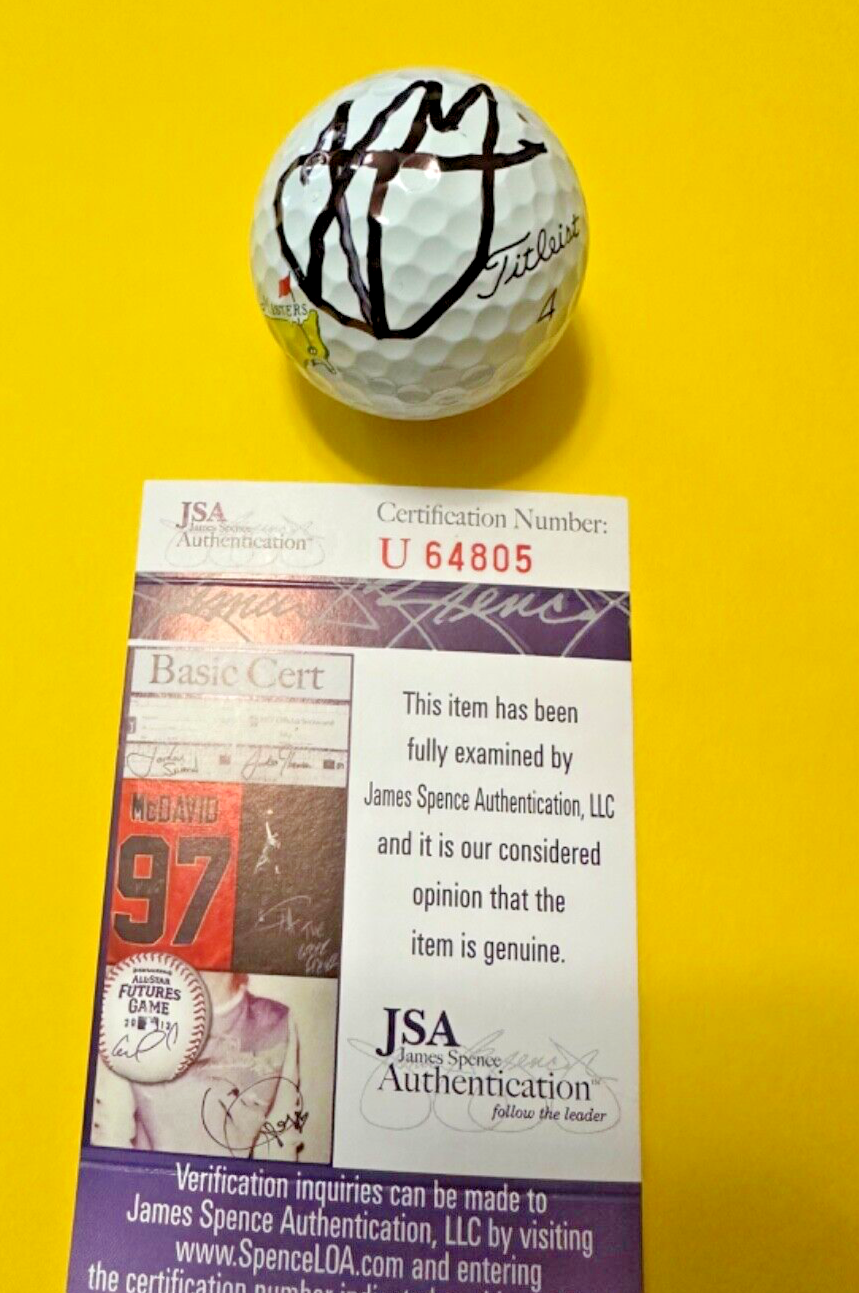 Xander Schauffele Autographed Signed Auto AUGUSTA Masters Titleist PROV-1 Golf Ball JSA COA 