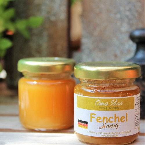 Honig Geschenk Probier Set 4x50g Zitronenblüte,Fenchel,Wald, Edelkastanie Glas - Bild 3 von 6