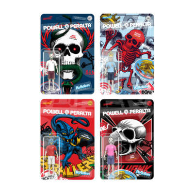 Super7 x Powell Peralta Hawk, Mullen, Caballero, & McGill Wave 5 ReAction Figure