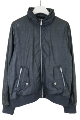 Armani Collezioni Water Repellent Jacke Herren (Eu) 54 Hidden Kapuze Coated Look