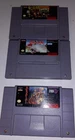 super nintendo snes game lot donkey kong 2 monopoly brutal
