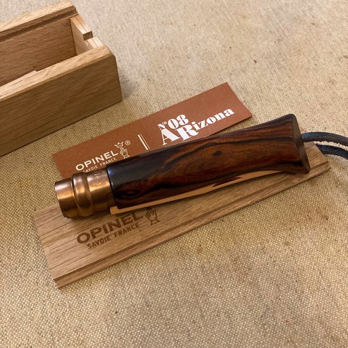 Opinel n°08 en Bois de Fer d'Arizona, édition limitée, veinage magnifique / NEUF - Afbeelding 2 van 24