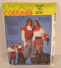 McCall's Costumes 8437 Easy Pirate  Sea Wench Pattern Adult Unisex Large 38-40