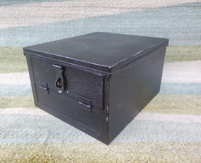 US VINTAGE 50s US ARMY 1955 ミリタリーボックス 黒P US VINTAGE 50s US ARMY 1955 ミリタリーボックス 黒P US VINTAGE 50s