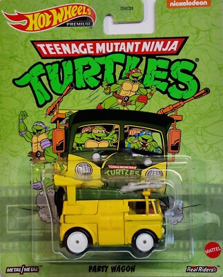 Hot Wheels Premium PARTY WAGON TEENAGE MUTANT NINJA TURTLES nickelodeon RETRO