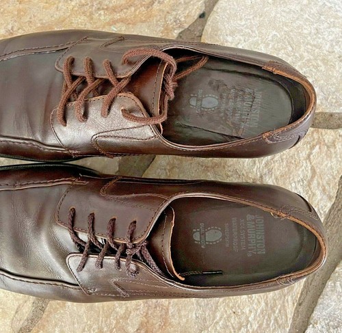 Scarpe Oxford Johnston & Murphy da uomo taglia 9 M marroni impermeabili sistema XC4 pelle di pecora - Foto 4 di 11