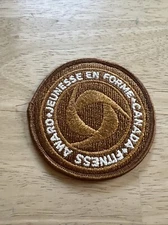 BRONZE JEUNESSE EN FORME CANADIAN YOUTH FITNESS AWARD HAT/ACKET PATCH - NEW