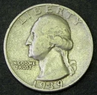 1939 D Washington Quarter VF #4 90% Silver