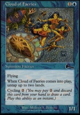 4x Cloud of Faeries Heavy Play, English Urza