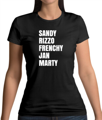 Sandy And The Ladies - Damen T-Shirt - Musical - Film - Fan - Merch - 50er Jahre