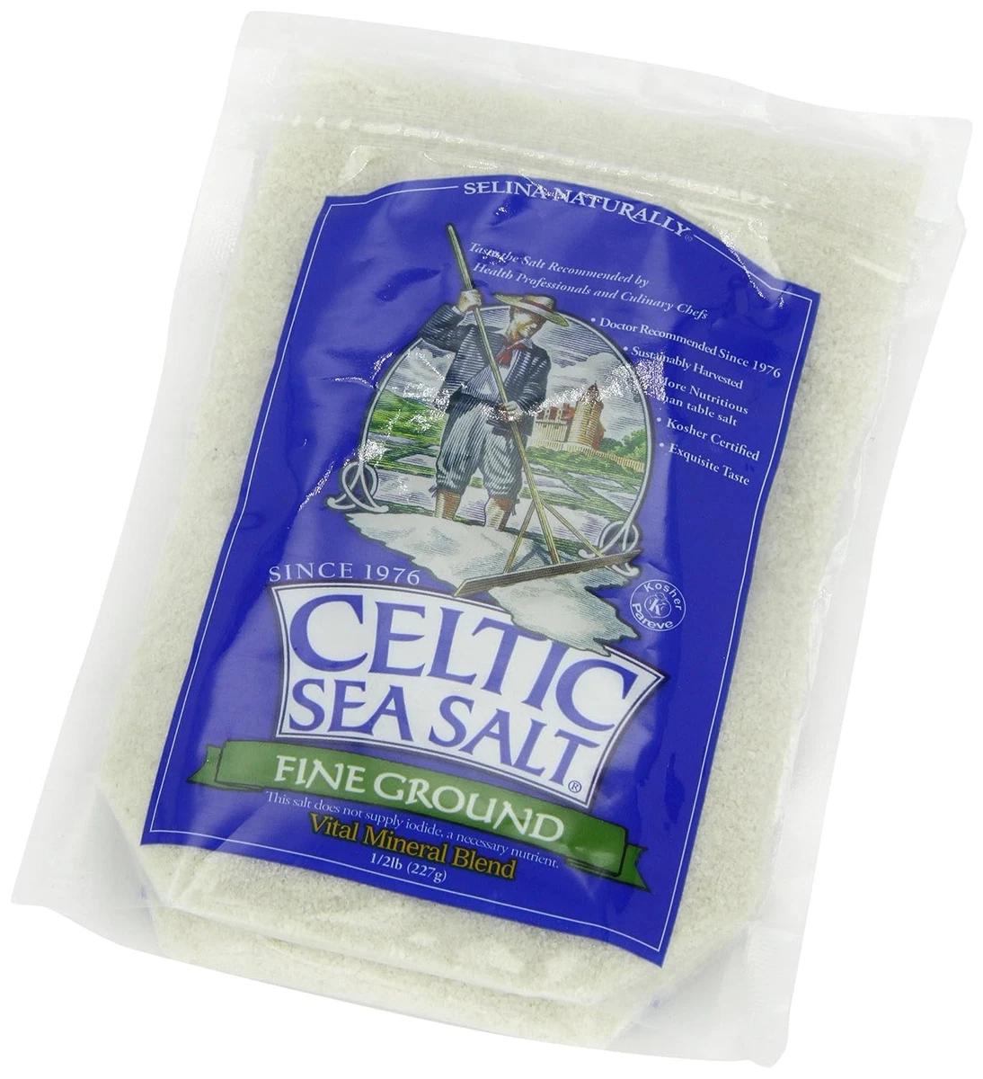 Celtic Sea Salt, Fine Ground, 8 Ounce, sal celtica - Vimarsana News