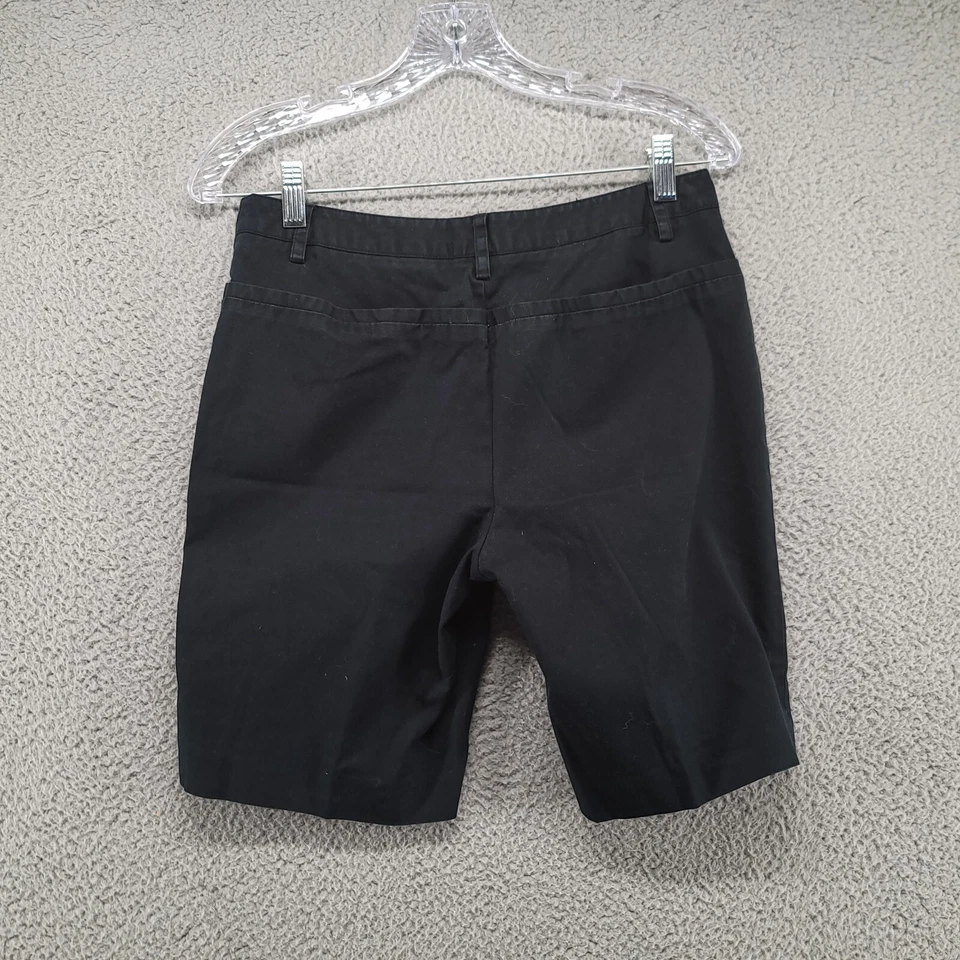 Simply Vera Wang shorts womens 4 black chino pockets flat front Low Rise - Image 3 of 4