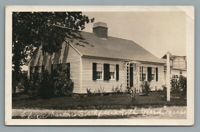 CLARA BARTON BIRTH PLACE NORTH OXFORD MA RESIDENCE HOME RPPC PHOTO POSTCARD