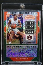 Isaac Okoro Green Shimmer Auto SSP Contenders Draft - Prospect Ticket #60 23 B