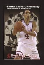 Santa Clara Broncos 2001-02 Basketball Pocket Schedule West Coast Conference