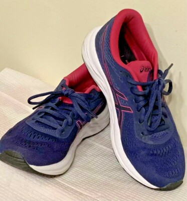 Asics Women's Athletic Sneakers Blue/Pink Gel-Exalt 4 Sz. 7.5 