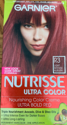Garnier Nutrisse Ultra Color R3 Light Intense Auburn-Brand New-SHIPS N ...