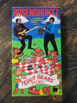 Rosenshontz The Teddy Bears' Picnic VHS Tape 1986 Concert Sing Along Songs Rare
