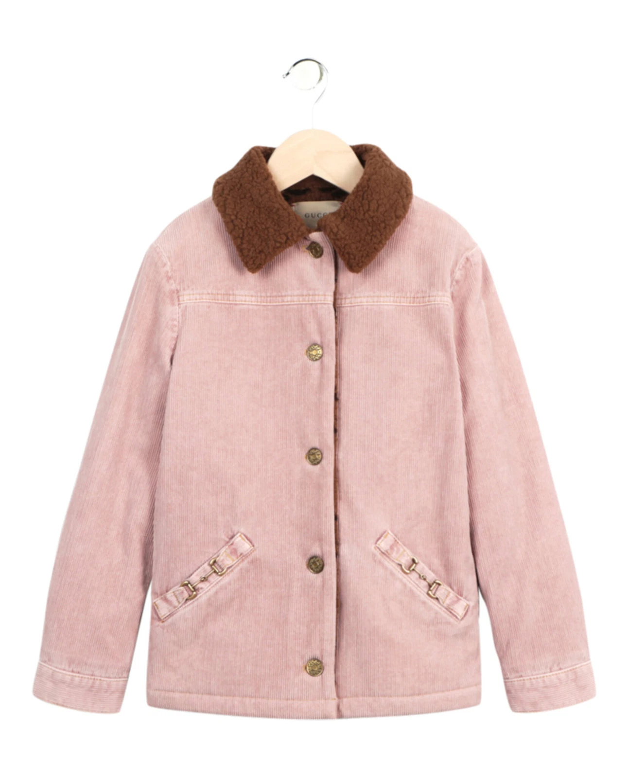 Veste Gucci fille Horsebit coton velours côtelé