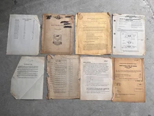Vintage Lot of Misc. Aviation Documents c. 1940s-50s WWII Korean War era